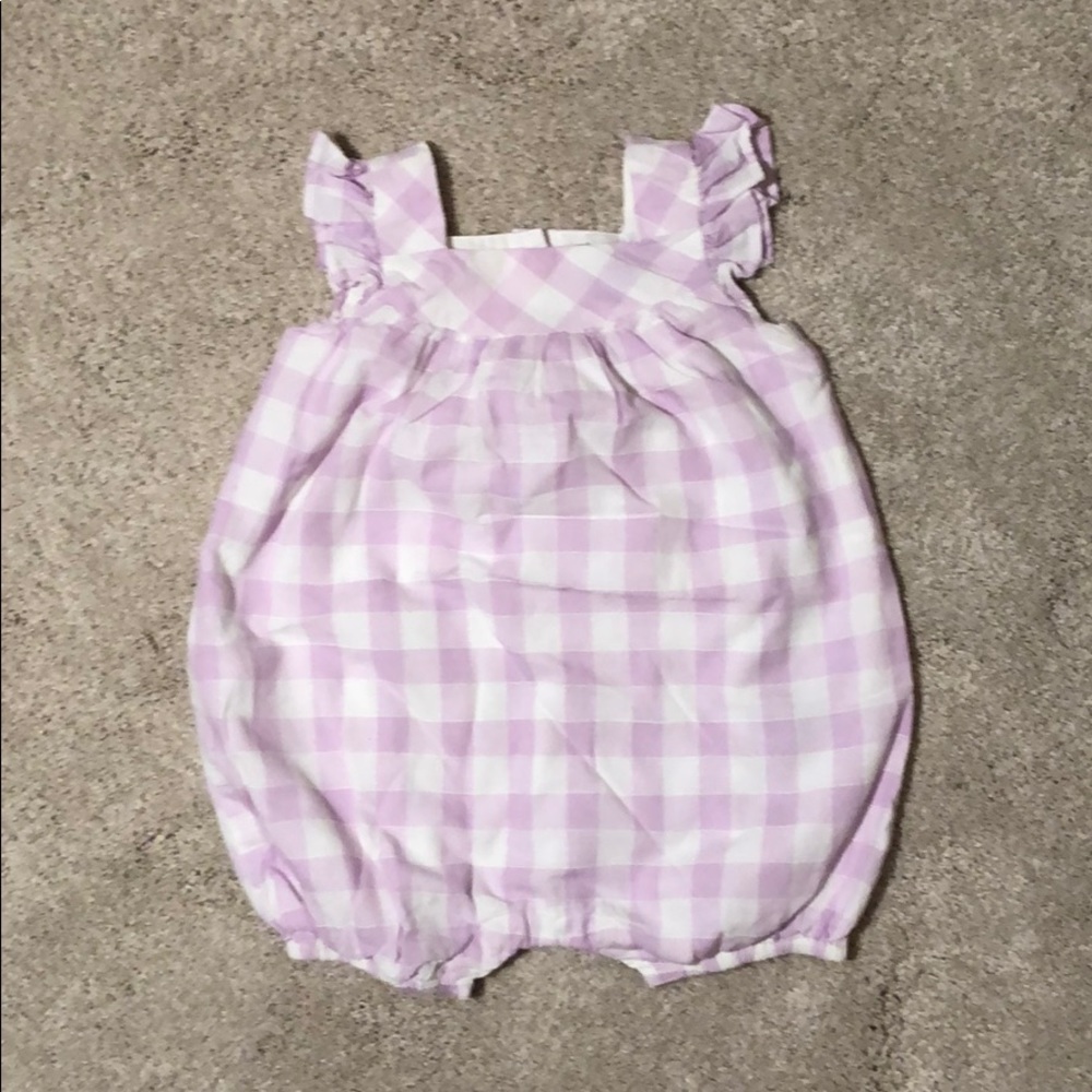 Adorable Gingham Bubble Romper